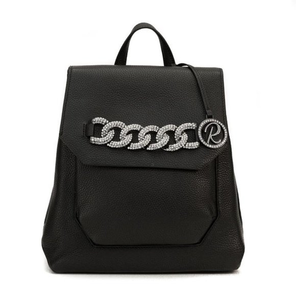 Raviani Black Pebble Grain Leather Backpack main image 6